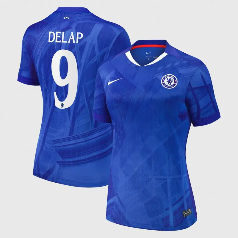 Chelsea chelsea cup nike heimstadion-trikot 2025-26 – damen mit delap 9-aufdruck Trikot - Exklusive Chelsea Fußballbekleidung