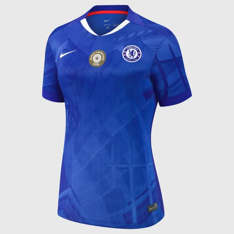 Chelsea chelsea cup nike heimstadion-trikot 2025-26 – damen mit weltmeister-25-aufnäher auf der brust Trikot - Exklusive Chelsea Fußballbekleidung
