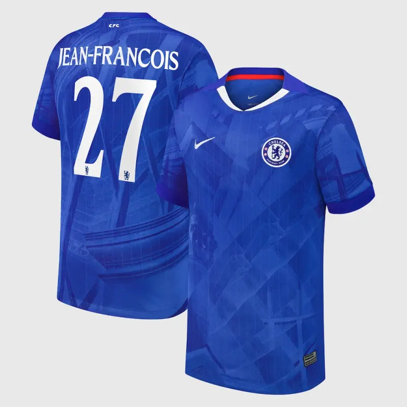 Chelsea chelsea cup nike heimstadion-trikot 2025-26 – jugendliche mit jean-francois 27-aufdruck Trikot - Exklusive Chelsea Fußballbekleidung