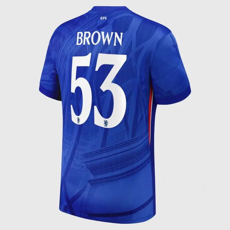 Chelsea chelsea cup nike heimstadiontrikot 2025-26 mit aufdruck „brown 53“ Trikot - Exklusive Chelsea Fußballbekleidung Chelsea chelsea cup nike heimstadiontrikot 2025-26 mit aufdruck „brown 53“ Trikot - Exklusive Chelsea Fußballbekleidung