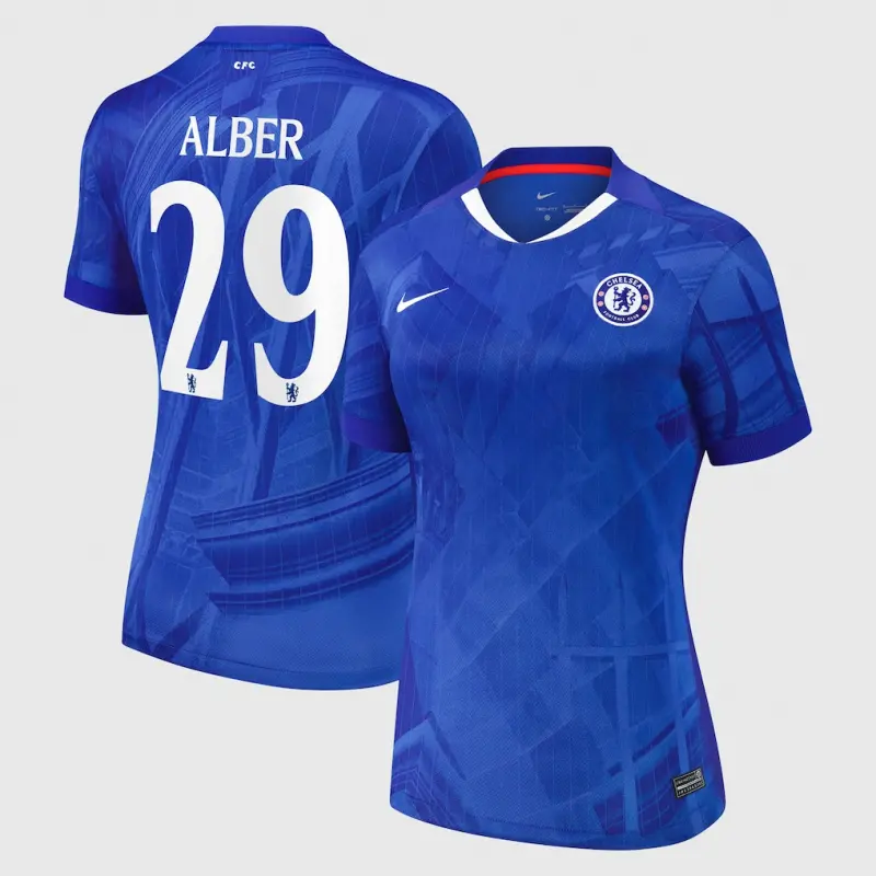 Chelsea chelsea cup nike heimstadiontrikot 2025-26 – damen mit alber 29-aufdruck Trikot - Exklusive Chelsea Fußballbekleidung