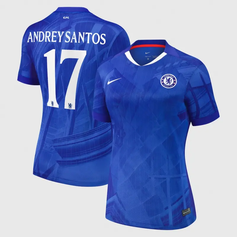 Chelsea chelsea cup nike heimstadiontrikot 2025-26 – damen mit andrey santos 17-aufdruck Trikot - Exklusive Chelsea Fußballbekleidung
