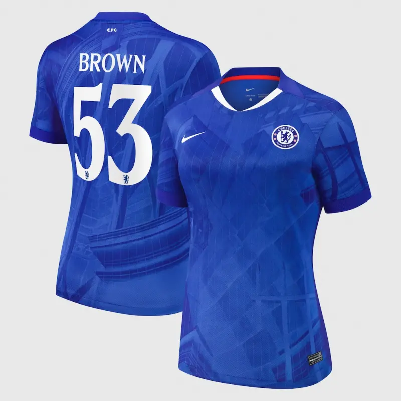 Chelsea chelsea cup nike heimstadiontrikot 2025-26 – damen mit braunem 53-aufdruck Trikot - Exklusive Chelsea Fußballbekleidung