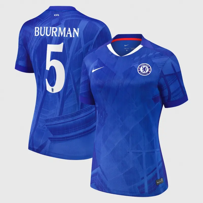 Chelsea chelsea cup nike heimstadiontrikot 2025-26 – damen mit buurman 5-aufdruck Trikot - Exklusive Chelsea Fußballbekleidung
