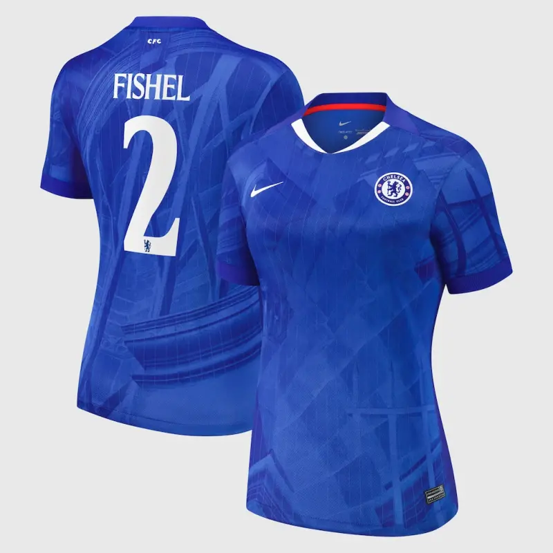 Chelsea chelsea cup nike heimstadiontrikot 2025-26 – damen mit fishel 2-aufdruck Trikot - Exklusive Chelsea Fußballbekleidung