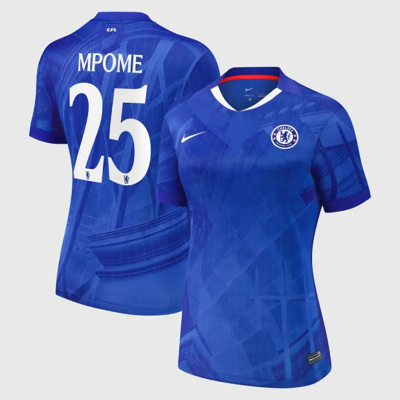 Chelsea chelsea cup nike heimstadiontrikot 2025-26 – damen mit mpome 25-aufdruck Trikot - Exklusive Chelsea Fußballbekleidung