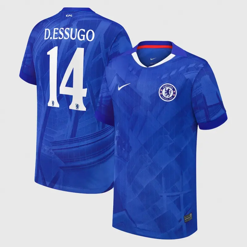 Chelsea chelsea cup nike heimstadiontrikot 2025-26 – jugendliche mit aufdruck d.essugo 14 Trikot - Exklusive Chelsea Fußballbekleidung