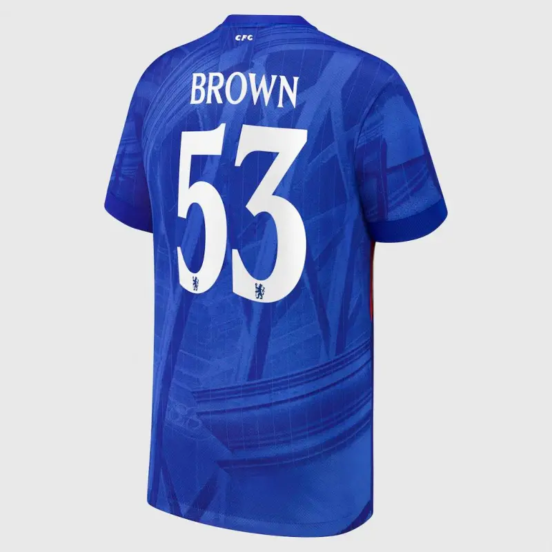 Chelsea chelsea cup nike heimstadiontrikot 2025-26 – jugendliche mit aufdruck „braun 53“ Trikot - Exklusive Chelsea Fußballbekleidung Chelsea chelsea cup nike heimstadiontrikot 2025-26 – jugendliche mit aufdruck „braun 53“ Trikot - Exklusive Chelsea Fußballbekleidung