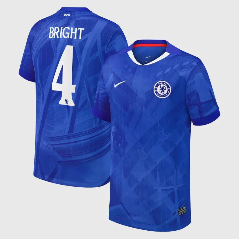 Chelsea chelsea cup nike heimstadiontrikot 2025-26 – jugendliche mit bright 4-aufdruck Trikot - Exklusive Chelsea Fußballbekleidung