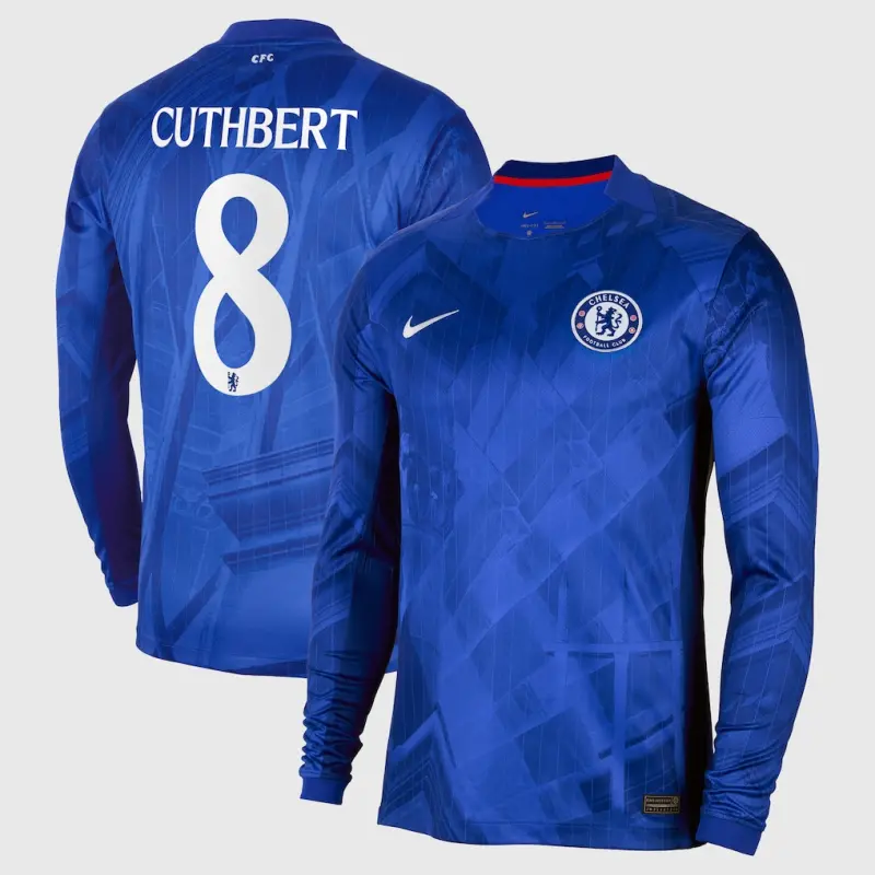 Chelsea chelsea cup nike home stadium langarmtrikot 2025-26 mit cuthbert 8-aufdruck Trikot - Exklusive Chelsea Fußballbekleidung