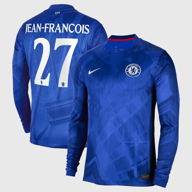 Chelsea chelsea cup nike home stadium langarmtrikot 2025-26 mit jean-francois 27-aufdruck Trikot - Exklusive Chelsea Fußballbekleidung