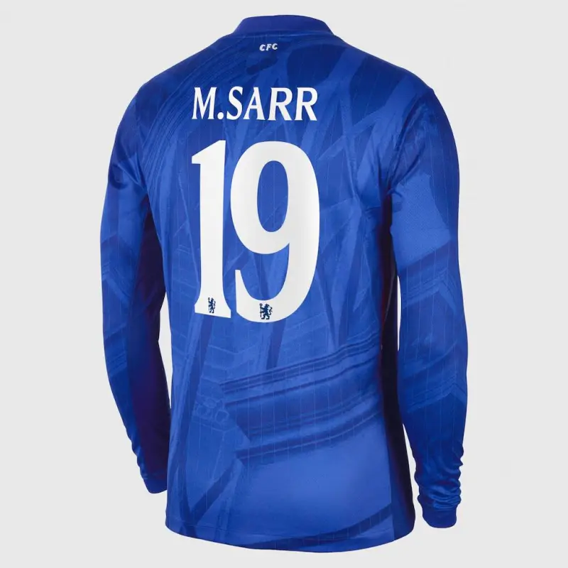 Chelsea chelsea cup nike home stadium langarmtrikot 2025-26 mit m.sarr 19 aufdruck Trikot - Exklusive Chelsea Fußballbekleidung Chelsea chelsea cup nike home stadium langarmtrikot 2025-26 mit m.sarr 19 aufdruck Trikot - Exklusive Chelsea Fußballbekleidung
