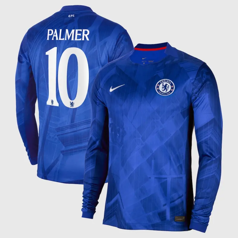 Chelsea chelsea cup nike home stadium langarmtrikot 2025-26 mit palmer 10-aufdruck Trikot - Exklusive Chelsea Fußballbekleidung