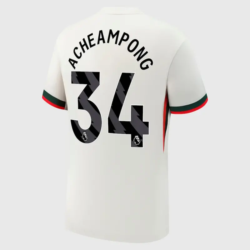 Chelsea chelsea nike auswärtsstadiontrikot 2025-26 mit acheampong 34-aufdruck Trikot - Exklusive Chelsea Fußballbekleidung Chelsea chelsea nike auswärtsstadiontrikot 2025-26 mit acheampong 34-aufdruck Trikot - Exklusive Chelsea Fußballbekleidung