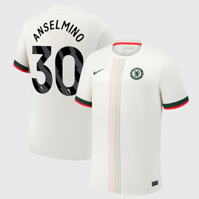 Chelsea chelsea nike auswärtsstadiontrikot 2025-26 mit anselmino 30-aufdruck Trikot - Exklusive Chelsea Fußballbekleidung