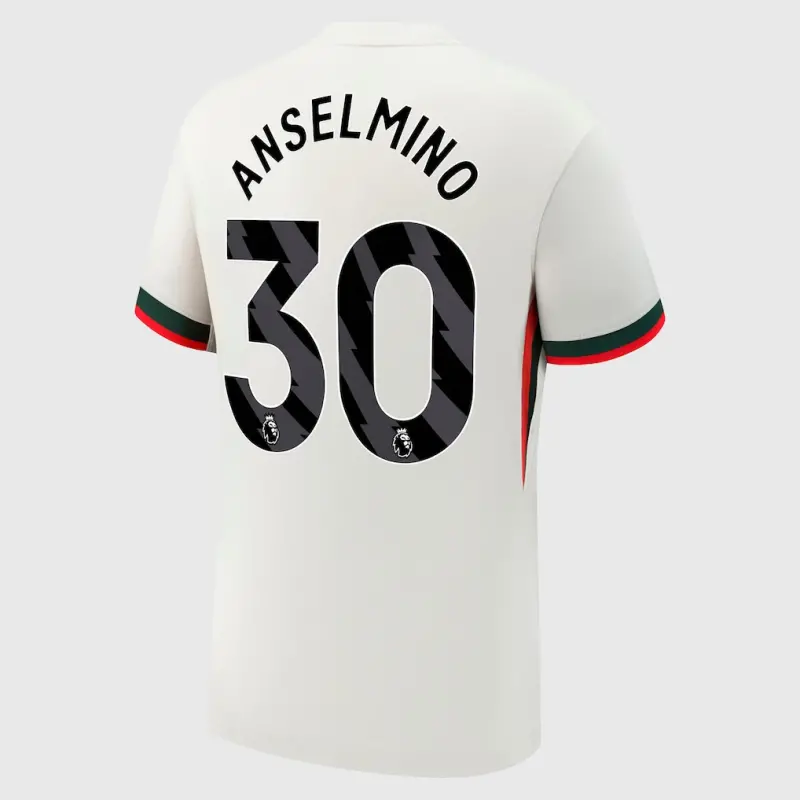 Chelsea chelsea nike auswärtsstadiontrikot 2025-26 mit anselmino 30-aufdruck Trikot - Exklusive Chelsea Fußballbekleidung Chelsea chelsea nike auswärtsstadiontrikot 2025-26 mit anselmino 30-aufdruck Trikot - Exklusive Chelsea Fußballbekleidung