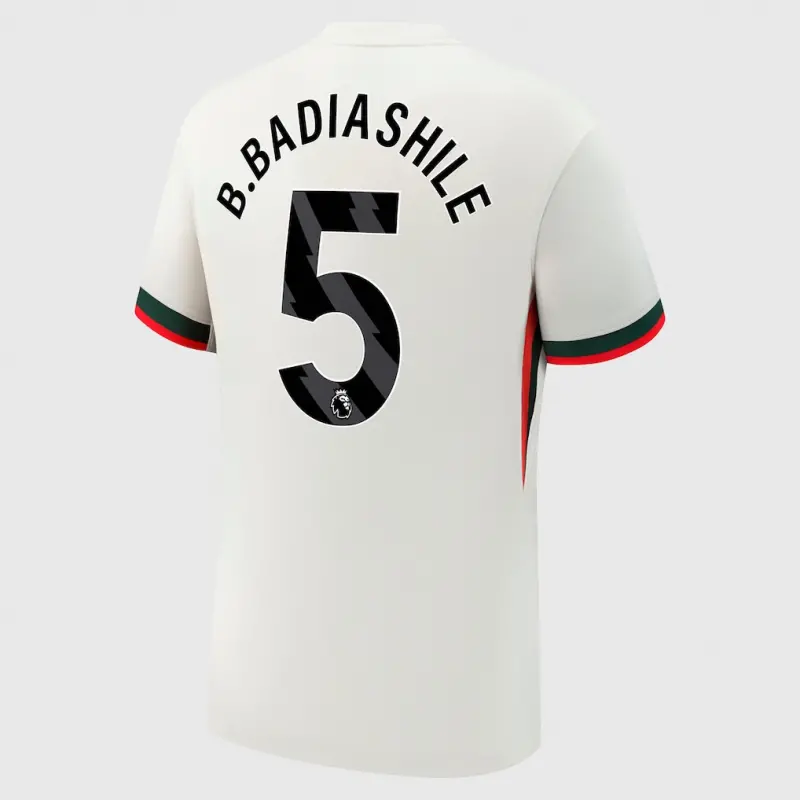Chelsea chelsea nike auswärtsstadiontrikot 2025-26 mit b. badiashile 5-aufdruck Trikot - Exklusive Chelsea Fußballbekleidung Chelsea chelsea nike auswärtsstadiontrikot 2025-26 mit b. badiashile 5-aufdruck Trikot - Exklusive Chelsea Fußballbekleidung