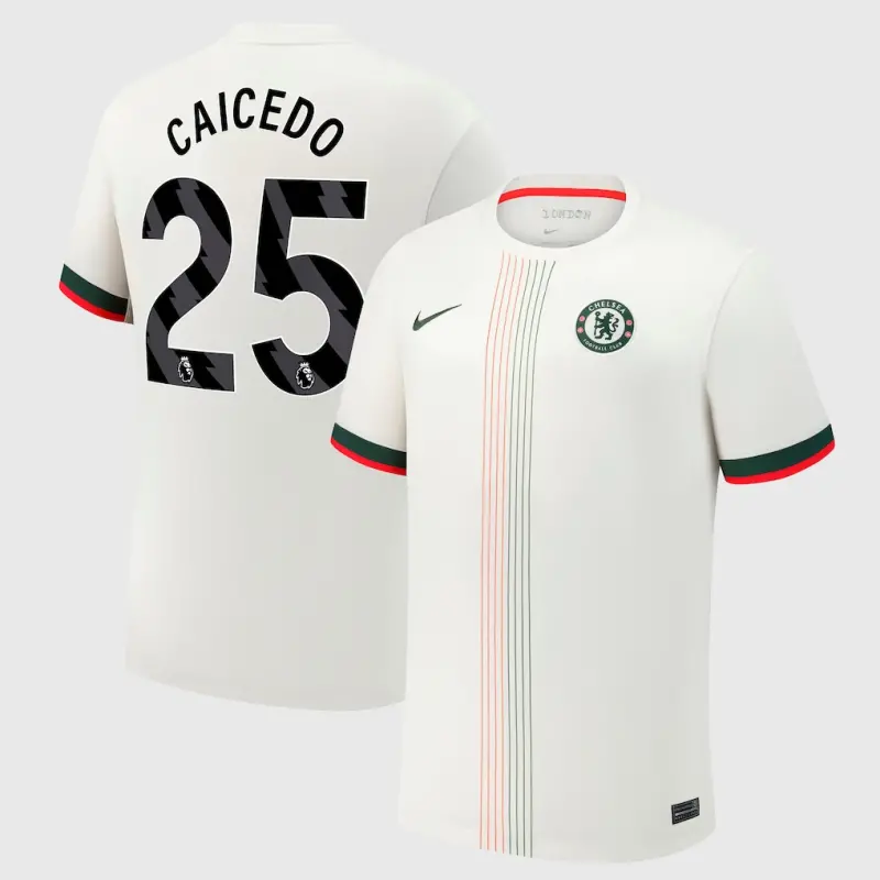 Chelsea chelsea nike auswärtsstadiontrikot 2025-26 mit caicedo 25-aufdruck Trikot - Exklusive Chelsea Fußballbekleidung