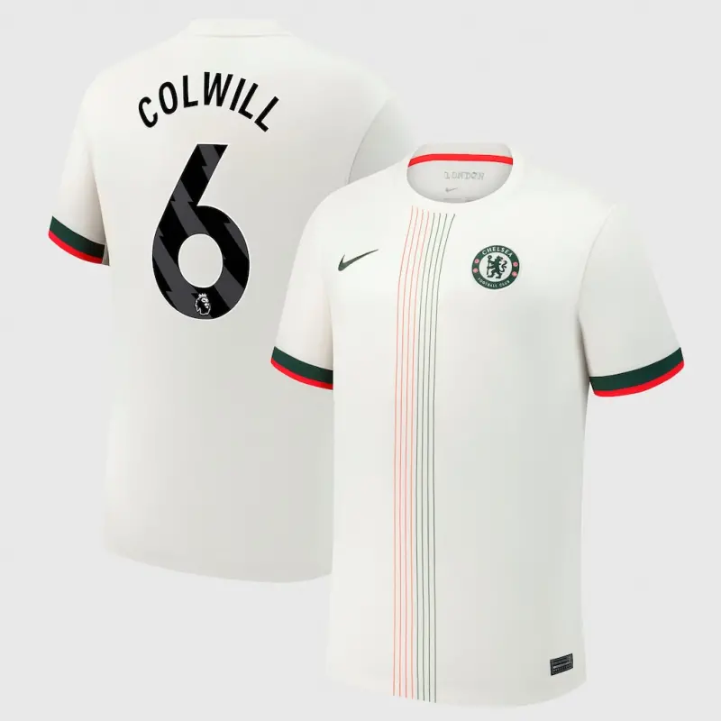Chelsea chelsea nike auswärtsstadiontrikot 2025-26 mit colwill 6-aufdruck Trikot - Exklusive Chelsea Fußballbekleidung