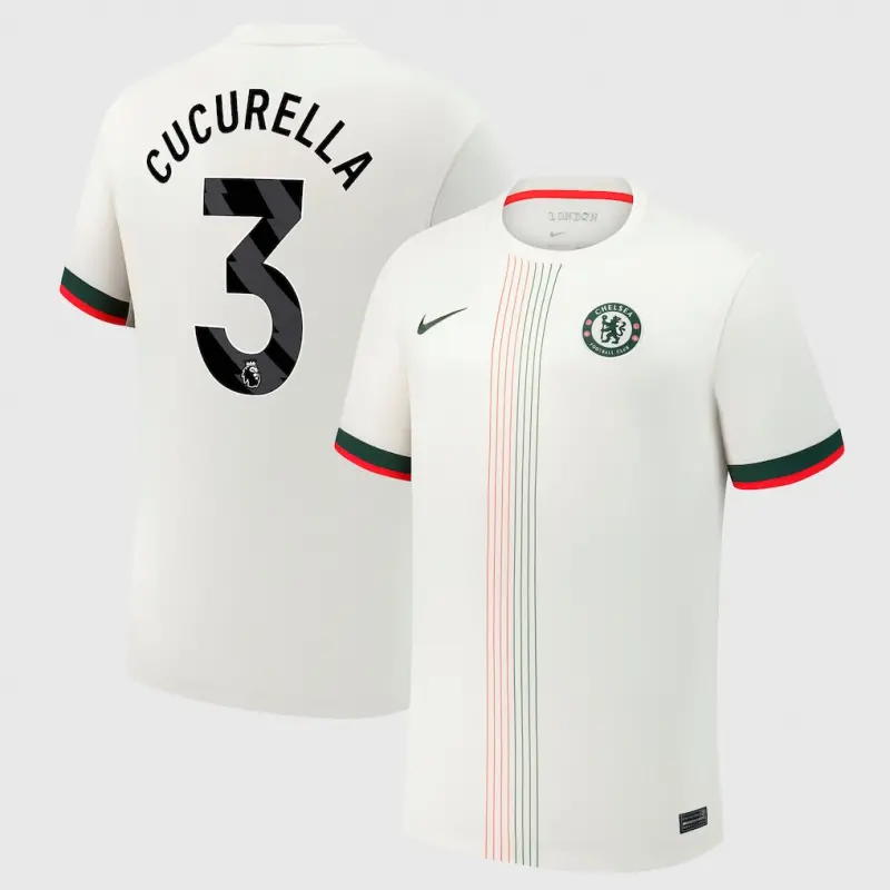Chelsea chelsea nike auswärtsstadiontrikot 2025-26 mit cucurella 3-aufdruck Trikot - Exklusive Chelsea Fußballbekleidung