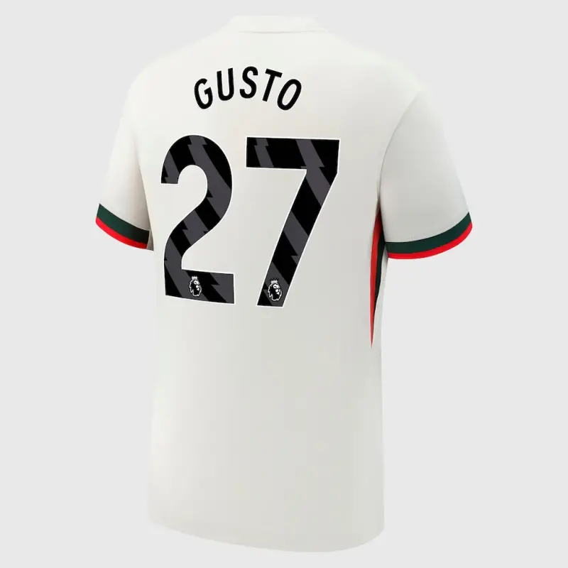 Chelsea chelsea nike auswärtsstadiontrikot 2025-26 mit gusto 27-aufdruck Trikot - Exklusive Chelsea Fußballbekleidung Chelsea chelsea nike auswärtsstadiontrikot 2025-26 mit gusto 27-aufdruck Trikot - Exklusive Chelsea Fußballbekleidung