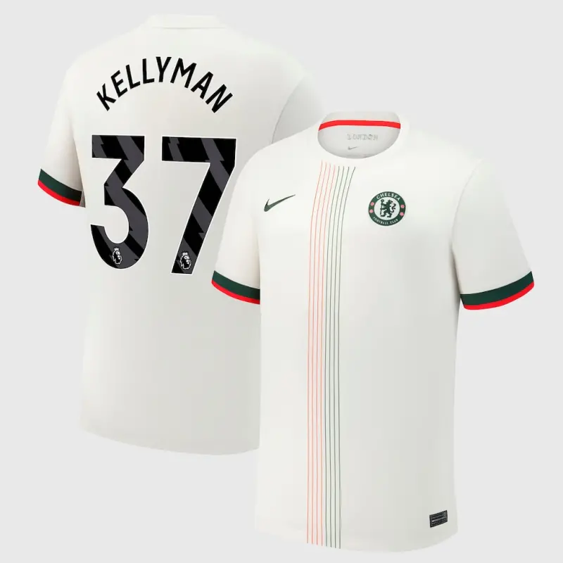 Chelsea chelsea nike auswärtsstadiontrikot 2025-26 mit kellyman 37-aufdruck Trikot - Exklusive Chelsea Fußballbekleidung