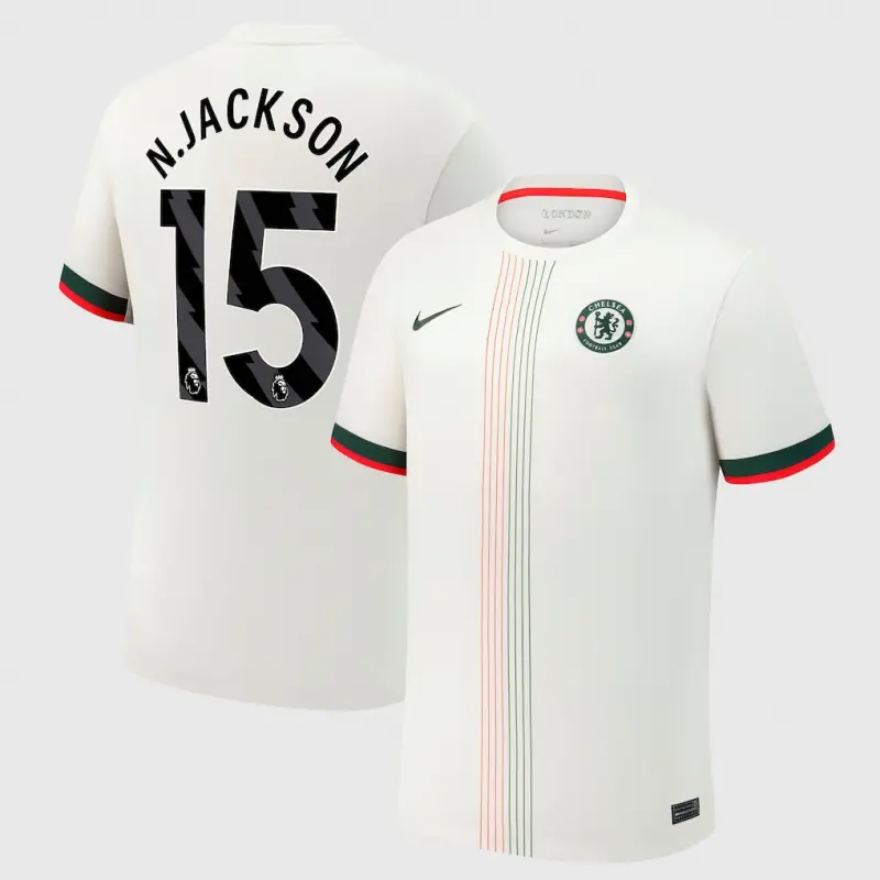 Chelsea chelsea nike auswärtsstadiontrikot 2025-26 mit n.jackson 15 aufdruck Trikot - Exklusive Chelsea Fußballbekleidung