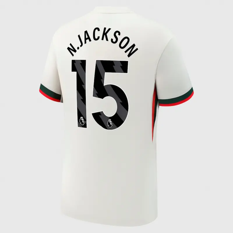 Chelsea chelsea nike auswärtsstadiontrikot 2025-26 mit n.jackson 15 aufdruck Trikot - Exklusive Chelsea Fußballbekleidung Chelsea chelsea nike auswärtsstadiontrikot 2025-26 mit n.jackson 15 aufdruck Trikot - Exklusive Chelsea Fußballbekleidung