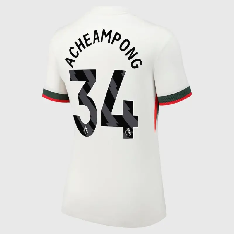 Chelsea chelsea nike auswärtsstadiontrikot 2025-26 – damen mit acheampong 34-aufdruck Trikot - Exklusive Chelsea Fußballbekleidung Chelsea chelsea nike auswärtsstadiontrikot 2025-26 – damen mit acheampong 34-aufdruck Trikot - Exklusive Chelsea Fußballbekleidung