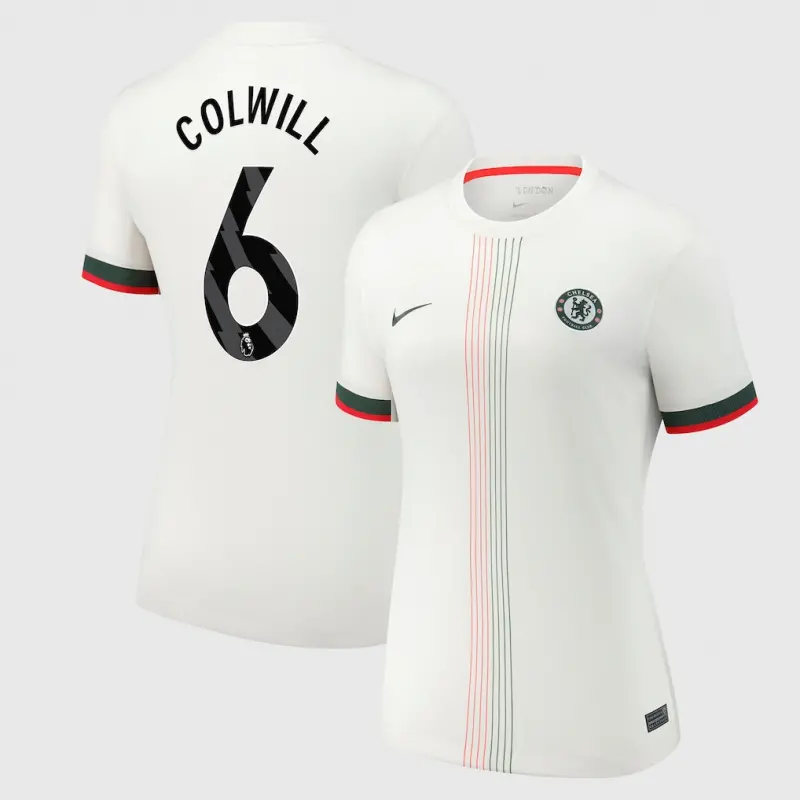 Chelsea chelsea nike auswärtsstadiontrikot 2025-26 – damen mit colwill 6-aufdruck Trikot - Exklusive Chelsea Fußballbekleidung