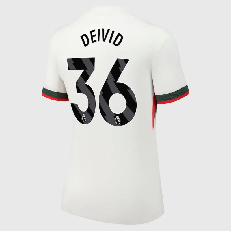 Chelsea chelsea nike auswärtsstadiontrikot 2025-26 – damen mit deivid 36-aufdruck Trikot - Exklusive Chelsea Fußballbekleidung Chelsea chelsea nike auswärtsstadiontrikot 2025-26 – damen mit deivid 36-aufdruck Trikot - Exklusive Chelsea Fußballbekleidung