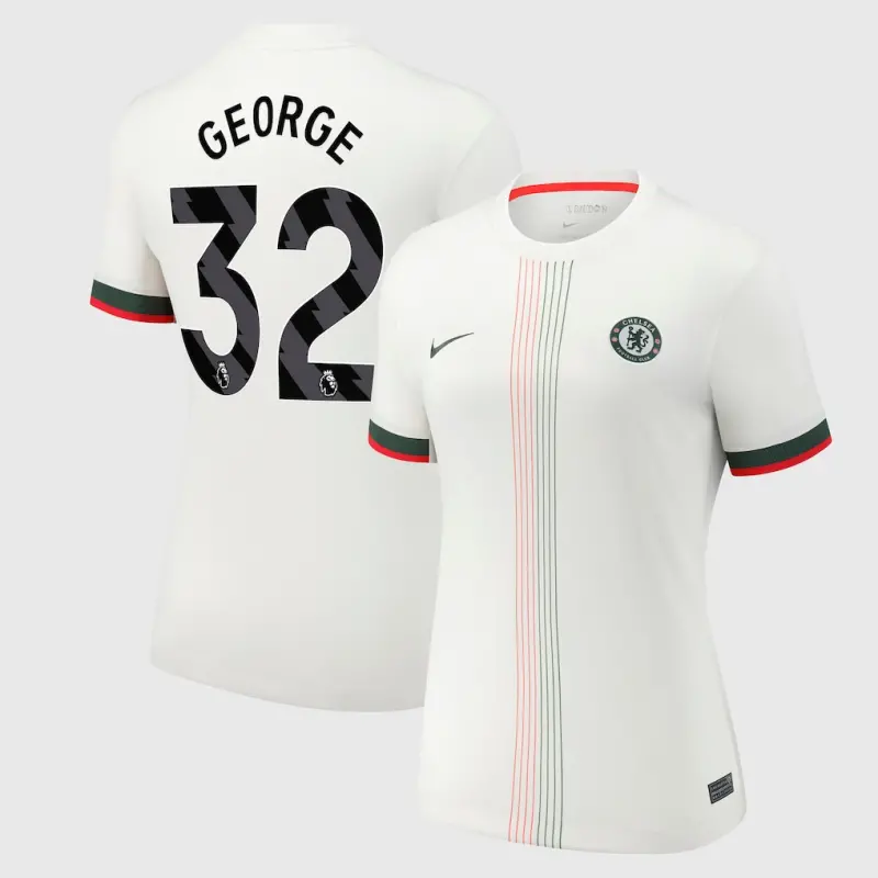 Chelsea chelsea nike auswärtsstadiontrikot 2025-26 – damen mit george 32-aufdruck Trikot - Exklusive Chelsea Fußballbekleidung