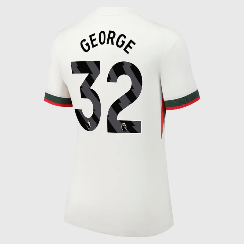 Chelsea chelsea nike auswärtsstadiontrikot 2025-26 – damen mit george 32-aufdruck Trikot - Exklusive Chelsea Fußballbekleidung Chelsea chelsea nike auswärtsstadiontrikot 2025-26 – damen mit george 32-aufdruck Trikot - Exklusive Chelsea Fußballbekleidung