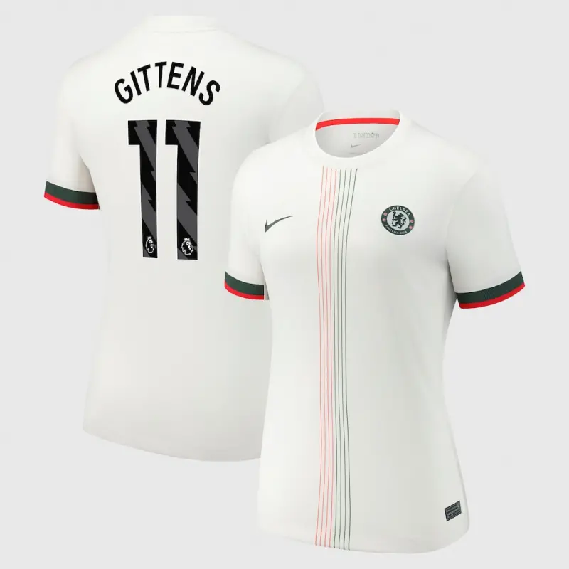 Chelsea chelsea nike auswärtsstadiontrikot 2025-26 – damen mit gittens 11-aufdruck Trikot - Exklusive Chelsea Fußballbekleidung