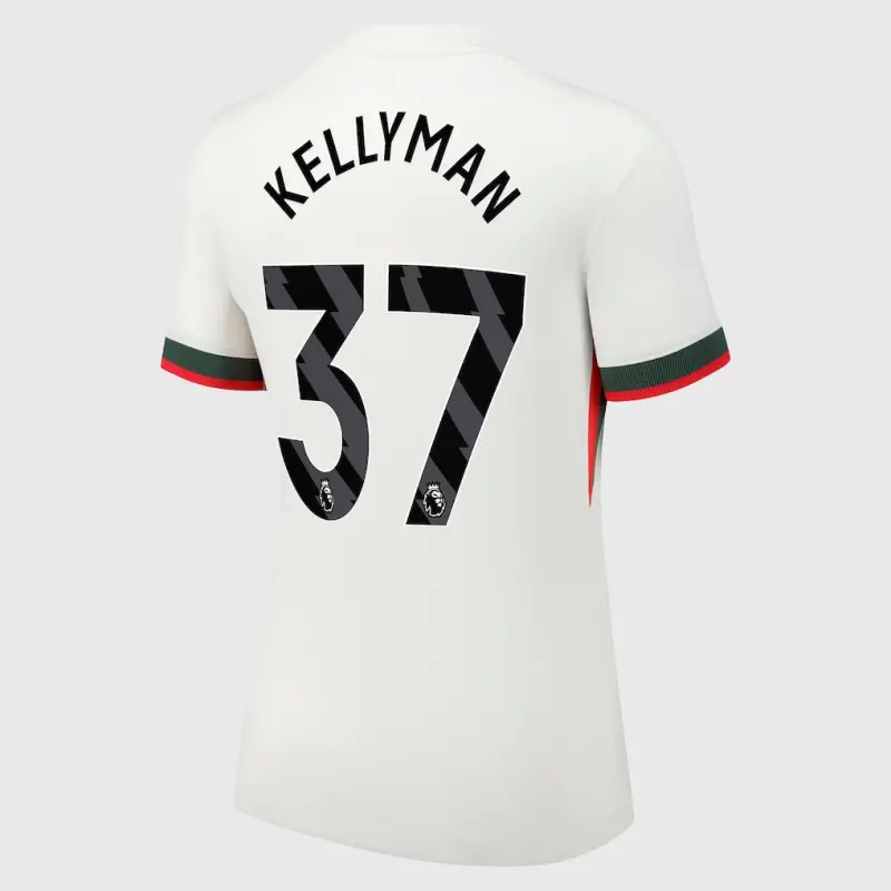 Chelsea chelsea nike auswärtsstadiontrikot 2025-26 – damen mit kellyman 37-aufdruck Trikot - Exklusive Chelsea Fußballbekleidung Chelsea chelsea nike auswärtsstadiontrikot 2025-26 – damen mit kellyman 37-aufdruck Trikot - Exklusive Chelsea Fußballbekleidung