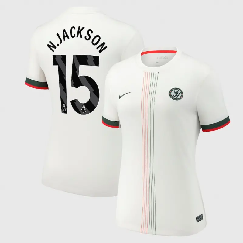 Chelsea chelsea nike auswärtsstadiontrikot 2025-26 – damen mit n.jackson 15-aufdruck Trikot - Exklusive Chelsea Fußballbekleidung