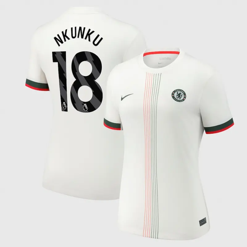 Chelsea chelsea nike auswärtsstadiontrikot 2025-26 – damen mit nkunku 18-aufdruck Trikot - Exklusive Chelsea Fußballbekleidung