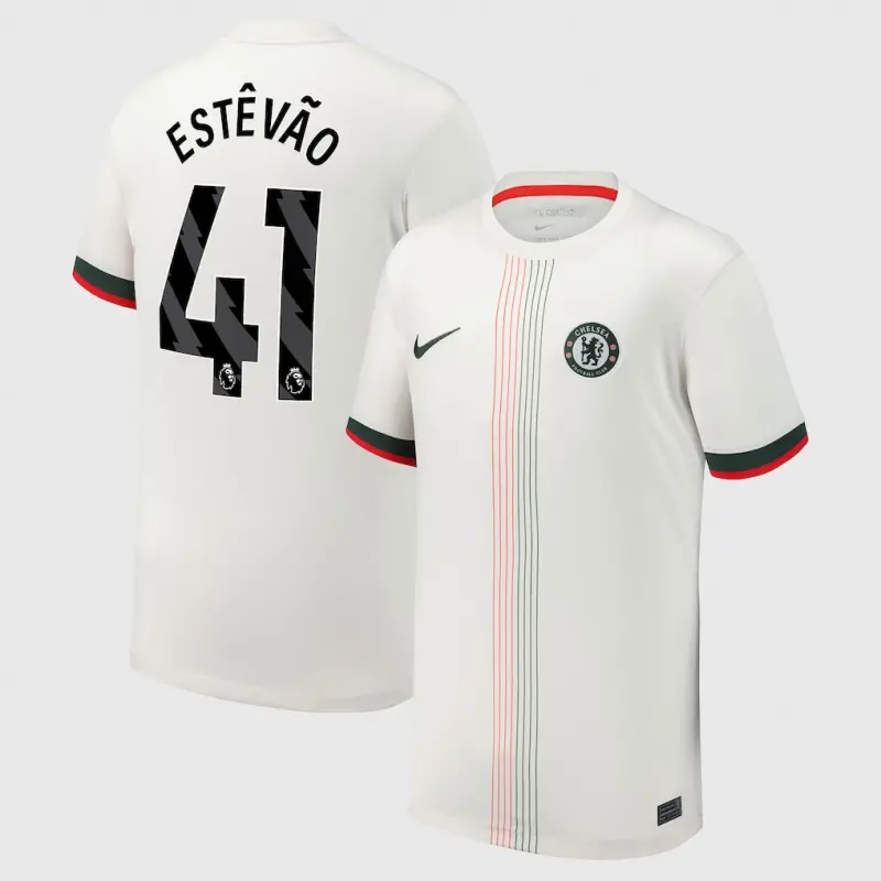 Chelsea chelsea nike auswärtsstadiontrikot 2025-26 – jugendliche mit aufdruck estêvão 41 Trikot - Exklusive Chelsea Fußballbekleidung
