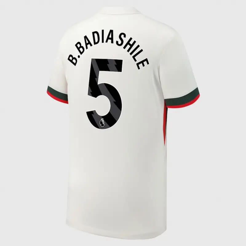 Chelsea chelsea nike auswärtsstadiontrikot 2025-26 – jugendliche mit b. badiashile 5-aufdruck Trikot - Exklusive Chelsea Fußballbekleidung Chelsea chelsea nike auswärtsstadiontrikot 2025-26 – jugendliche mit b. badiashile 5-aufdruck Trikot - Exklusive Chelsea Fußballbekleidung