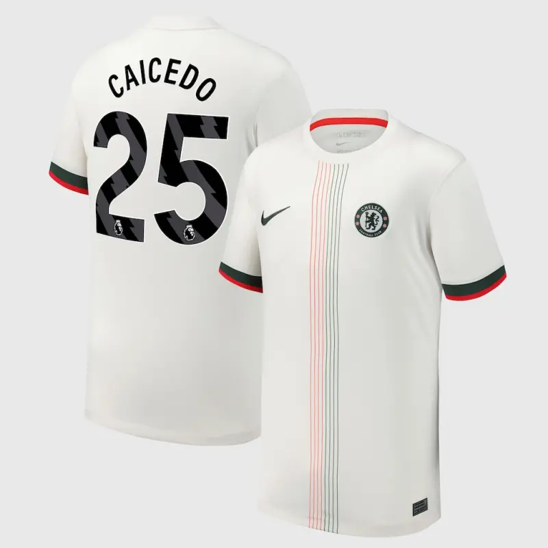 Chelsea chelsea nike auswärtsstadiontrikot 2025-26 – jugendliche mit caicedo 25-aufdruck Trikot - Exklusive Chelsea Fußballbekleidung