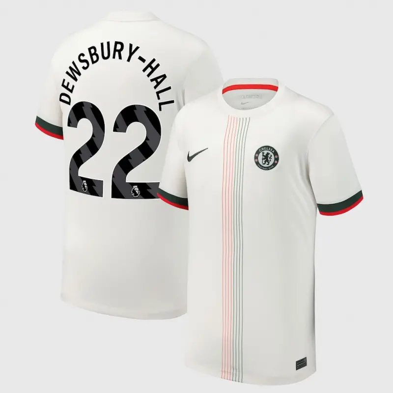 Chelsea chelsea nike auswärtsstadiontrikot 2025-26 – jugendliche mit dewsbury-hall 22-aufdruck Trikot - Exklusive Chelsea Fußballbekleidung