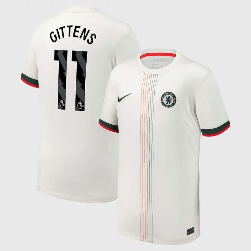 Chelsea chelsea nike auswärtsstadiontrikot 2025-26 – jugendliche mit gittens 11-aufdruck Trikot - Exklusive Chelsea Fußballbekleidung