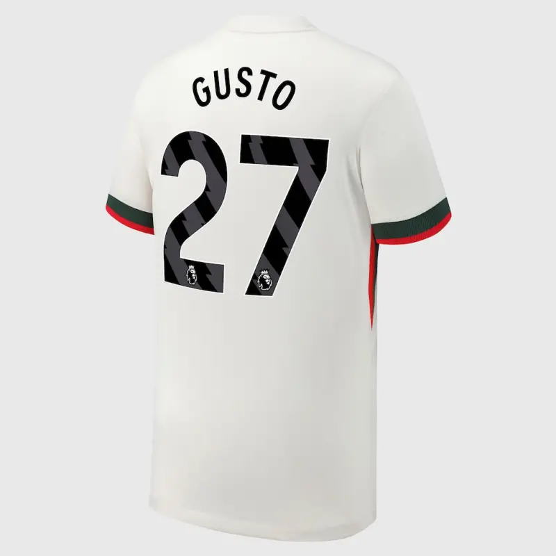 Chelsea chelsea nike auswärtsstadiontrikot 2025-26 – jugendliche mit gusto 27-aufdruck Trikot - Exklusive Chelsea Fußballbekleidung Chelsea chelsea nike auswärtsstadiontrikot 2025-26 – jugendliche mit gusto 27-aufdruck Trikot - Exklusive Chelsea Fußballbekleidung