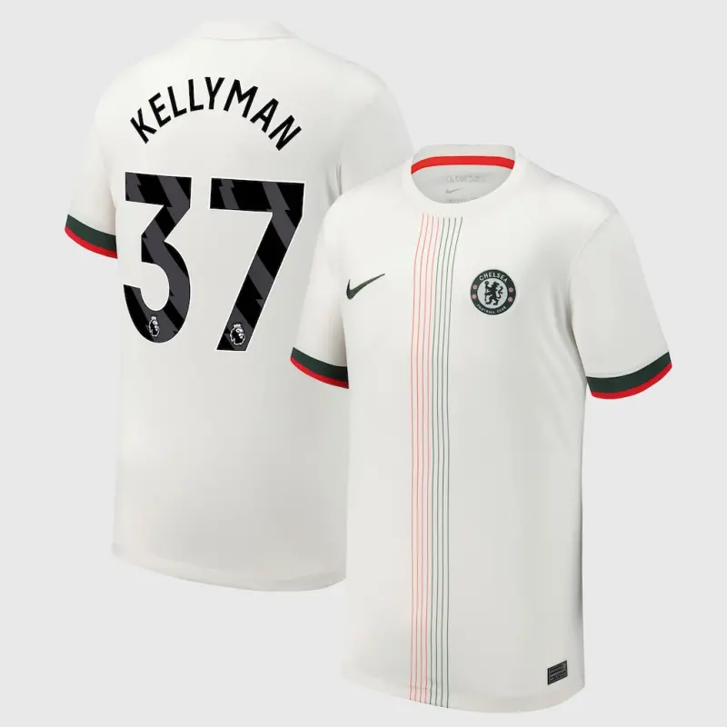 Chelsea chelsea nike auswärtsstadiontrikot 2025-26 – jugendliche mit kellyman 37-aufdruck Trikot - Exklusive Chelsea Fußballbekleidung