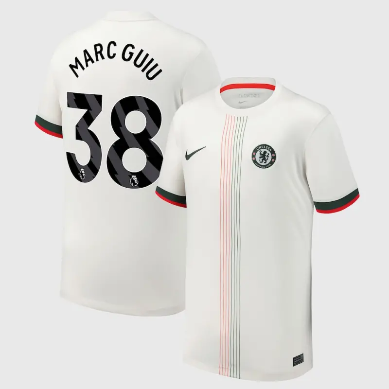 Chelsea chelsea nike auswärtsstadiontrikot 2025-26 – jugendliche mit marc guiu 38-aufdruck Trikot - Exklusive Chelsea Fußballbekleidung
