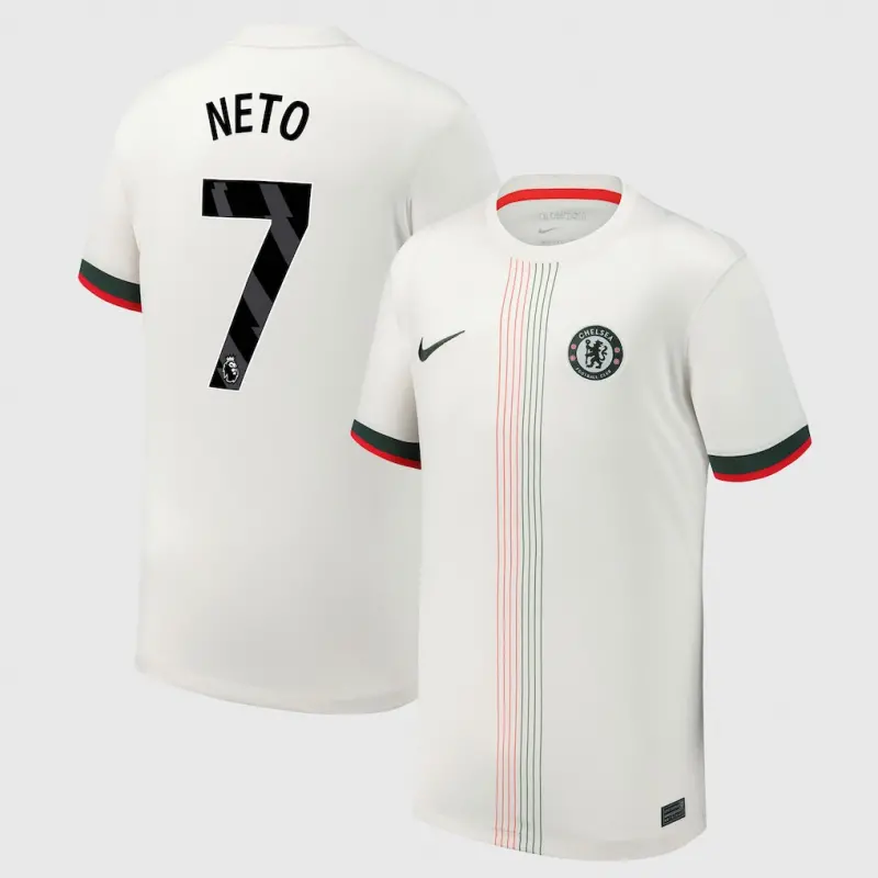Chelsea chelsea nike auswärtsstadiontrikot 2025-26 – jugendliche mit neto 7-aufdruck Trikot - Exklusive Chelsea Fußballbekleidung