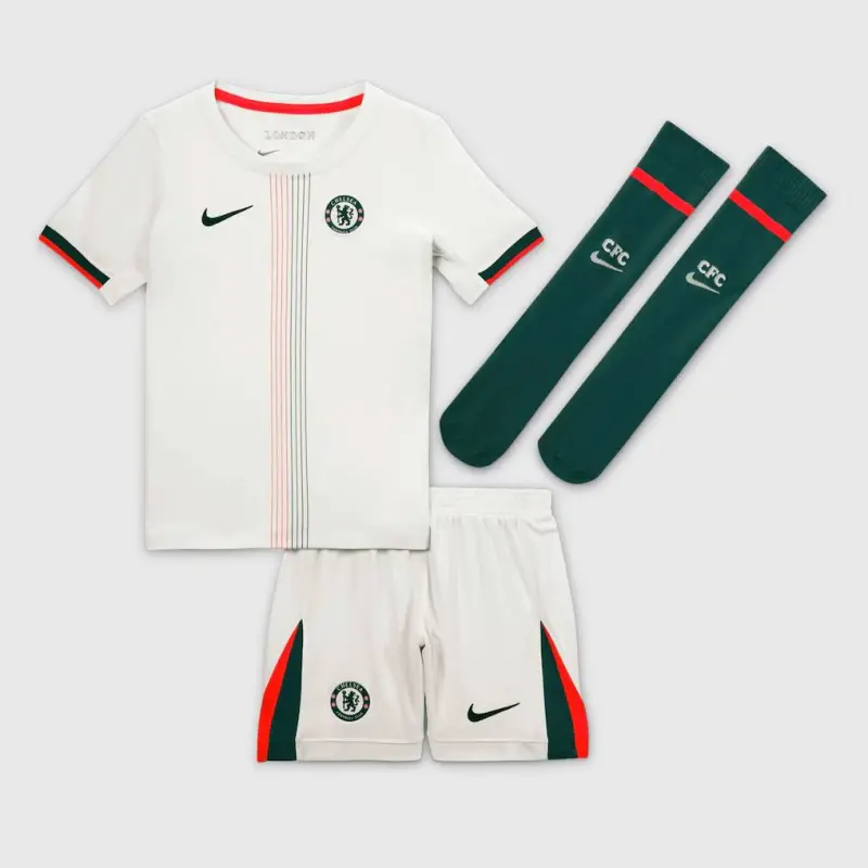 Chelsea chelsea nike away stadium minikit 2025-26 – kleine jugendliche mit individuellem aufdruck Trikot - Exklusive Chelsea Fußballbekleidung Chelsea chelsea nike away stadium minikit 2025-26 – kleine jugendliche mit individuellem aufdruck Trikot - Exklusive Chelsea Fußballbekleidung