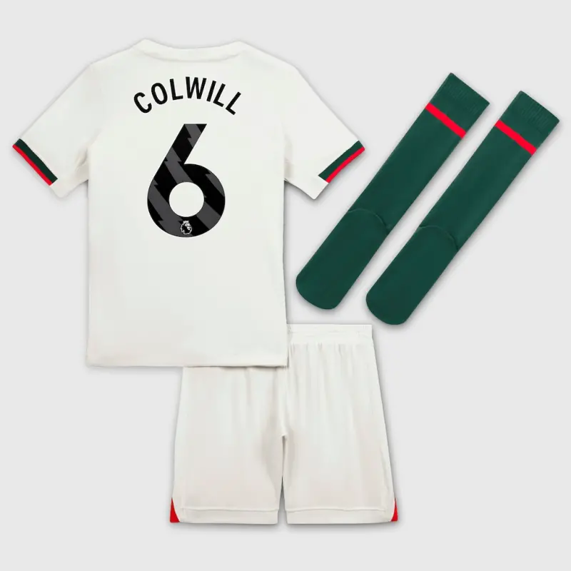 Chelsea chelsea nike away stadium minikit 2025-26 – kleine jugendliche mit colwill 6-aufdruck Trikot - Exklusive Chelsea Fußballbekleidung Chelsea chelsea nike away stadium minikit 2025-26 – kleine jugendliche mit colwill 6-aufdruck Trikot - Exklusive Chelsea Fußballbekleidung