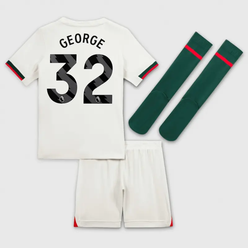 Chelsea chelsea nike away stadium minikit 2025-26 – kleine jugendliche mit george 32-aufdruck Trikot - Exklusive Chelsea Fußballbekleidung Chelsea chelsea nike away stadium minikit 2025-26 – kleine jugendliche mit george 32-aufdruck Trikot - Exklusive Chelsea Fußballbekleidung