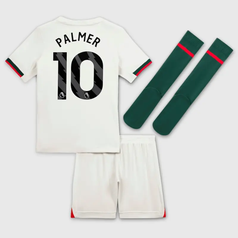 Chelsea chelsea nike away stadium minikit 2025-26 – kleine jugendliche mit palmer 10-aufdruck Trikot - Exklusive Chelsea Fußballbekleidung Chelsea chelsea nike away stadium minikit 2025-26 – kleine jugendliche mit palmer 10-aufdruck Trikot - Exklusive Chelsea Fußballbekleidung
